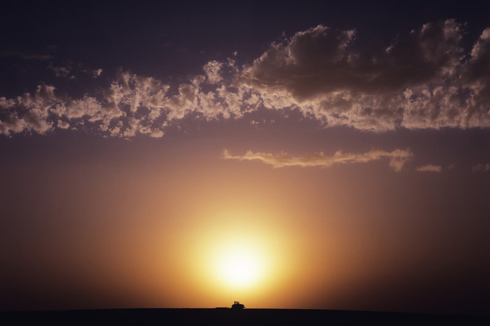 Walla Walla, caterpillar, silhouette, farming, film, digital