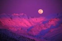 Winter moonrise