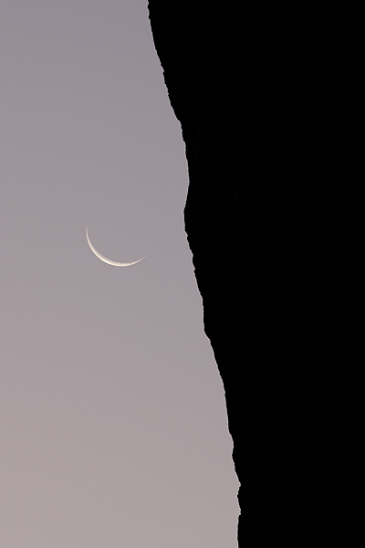 As I set out for a morning of photography in eastern Oregon, a very thin crescent moon was rising just ahead of the sun. &nbsp...